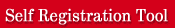 Self Registration Tool